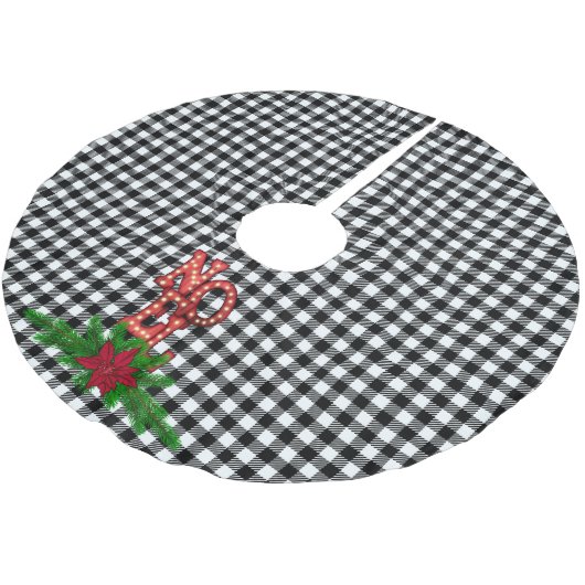 タンブリングノールオンバッファロープレイドファームハウス ブラッシュドポリエステルツリースカート (アングル)