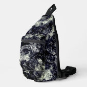 タンブリング水黒白 スリングバッグ (右コーナー)