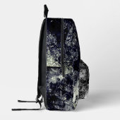 タンブリング水黒白 プリントバックパック (左)
