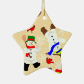 タンブリンズ雪だるまオーナメント セラミックオーナメント (右)