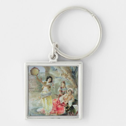 タンブリン(w/c紙で) キーホルダー (正面)