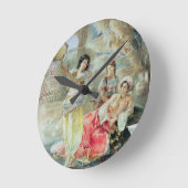 タンブリン(w/c紙で) ラウンド壁時計 (傾斜)