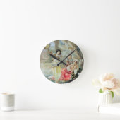 タンブリン(w/c紙で) ラウンド壁時計 (ホーム)