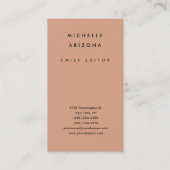 タンブルウィードカラーミニマルプロフェッショナル モダン 名刺 (正面)