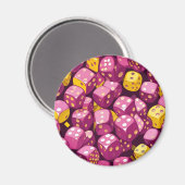 タンブルサイコロデスクマットの配列 マグネット (正面/裏面)