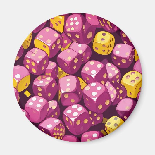 タンブルサイコロデスクマットの配列 マグネット (正面)