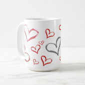 タンブルハート コーヒーマグカップ (正面左)