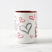 タンブルハート ツートーンマグカップ (中央)