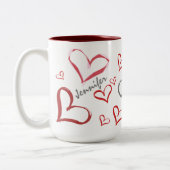 タンブルハート ツートーンマグカップ (左)