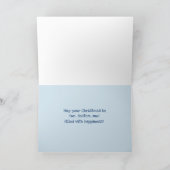 タンブレウィード雪だるまメリークリスマス カード (内部)