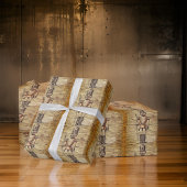 タンブロンズアートナツクラッ素朴カー ラッピングペーパー