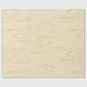 タンブロンドフェイクウッドグレインウッドパネパターン(の模様が)あるリング ラッピングペーパー (フラット)