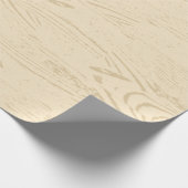 タンブロンドフェイクウッドグレインウッドパネパターン(の模様が)あるリング ラッピングペーパー (角)