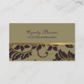 タンプラム金ゴールドダマスク名刺 名刺 (正面)