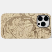 タンベージュアーストーン書ヴィンテージの旋回iPhone Case-Mate iPhoneケース (裏面 (横))