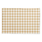 タンベージュ市松模様にピローケース 枕カバー (裏面)