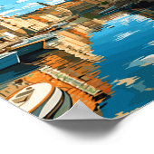 タンペレフィンランドトラベルアートヴィンテージイラストレーション ポスター (角)