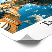 タンペレフィンランドトラベルヴィンテージイラストレーション ポスター (角)