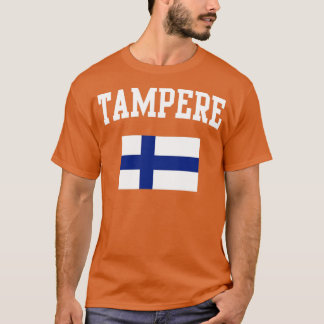 タンペレフィンランド国旗 Tシャツ