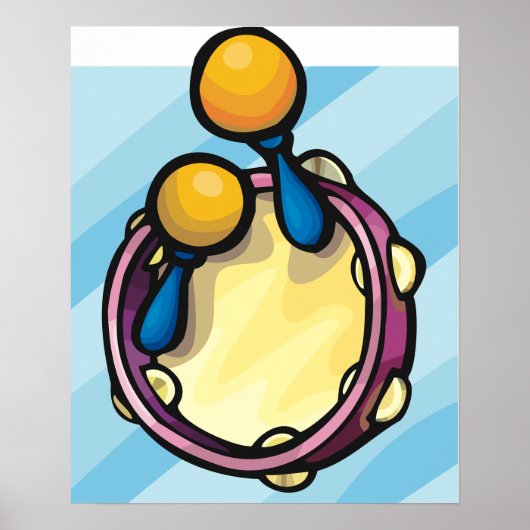 タンボリンとマラカス ポスター (正面)