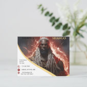 タンボールアシャングオライトニングラヨス招待状 インビテーションポストカード (スタンド正面)