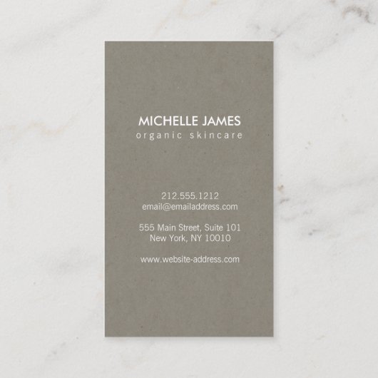 タンボールエレガント紙のプレミアム金ゴールドリーフロゴ 名刺 (裏面)