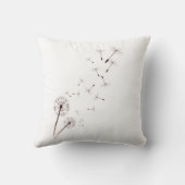 タンポポおよびハチドリの枕 クッション (裏面)