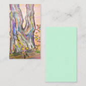 タンポポが付いている松の木 名刺 (正面/裏面)