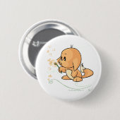 タンポポで望むオレンジKacheek 缶バッジ (正面&裏面)