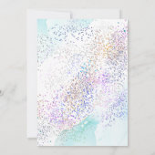 タンポポとグリッターのウェディングセーブ・ザ・デート 招待状 (裏面)