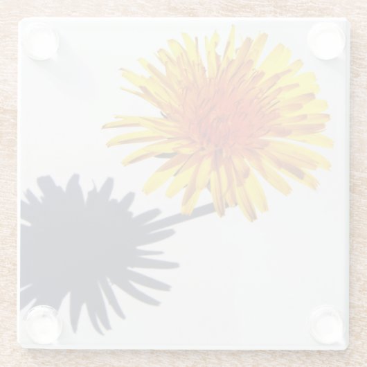 タンポポとシャドーの彗星 ガラスコースター (裏面)