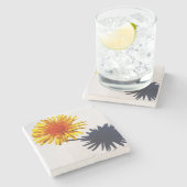 タンポポとシャドーの彗星 ストーンコースター (横)