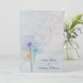 タンポポとチュレ結婚ルの音符 招待状 (スタンド正面)