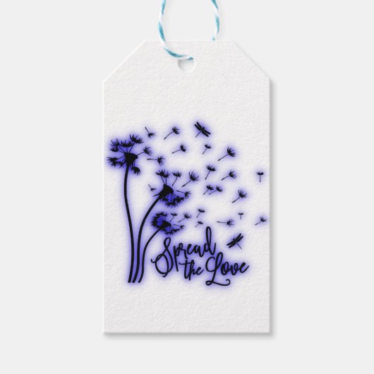 タンポポとトンボの愛を広める ギフトタグ (正面)