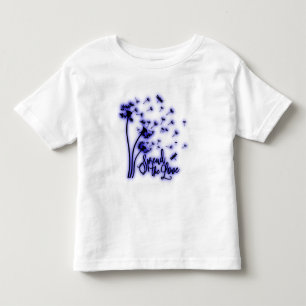 タンポポとトンボの愛を広める トドラーTシャツ