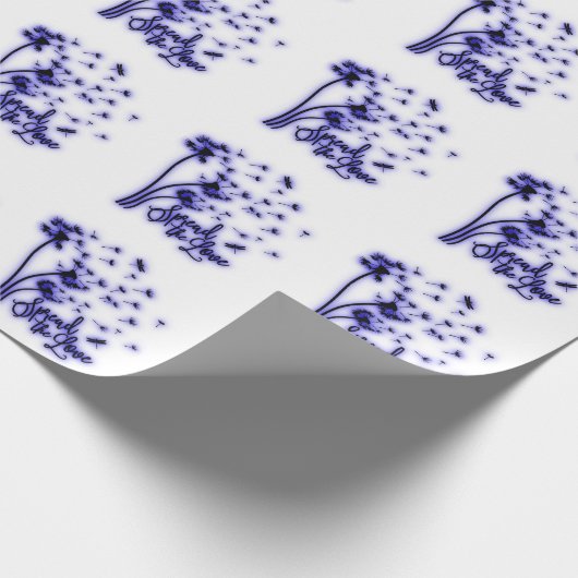 タンポポとトンボの愛を広める ラッピングペーパー (角)