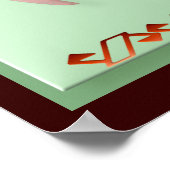 タンポポとリトルグリーンハミングバード ポスター (角)