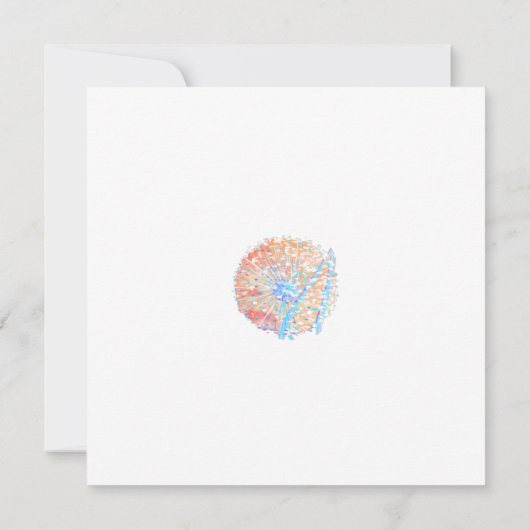 タンポポと水の色結婚雲 (裏面)