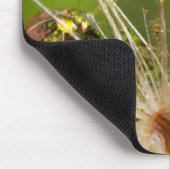 タンポポと水滴 マウスパッド (コーナー)