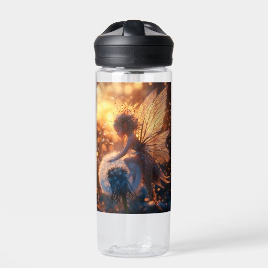 タンポポと美しい太陽の妖精 ウォーターボトル (正面)