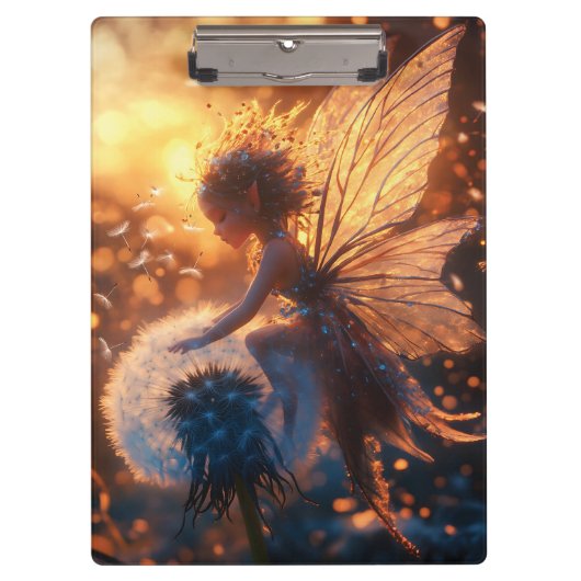 タンポポと美しい太陽の妖精 クリップボード (正面)