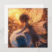 タンポポと美しい太陽の妖精 シーズンカード (正面/裏面)