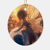 タンポポと美しい太陽の妖精 セラミックオーナメント (左)