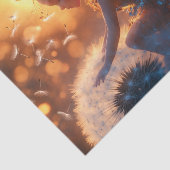 タンポポと美しい太陽の妖精 薄葉紙 (詳細)