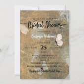 タンポポと蝶の素朴ブライダルシャワー 招待状 (正面)