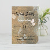 タンポポと蝶の素朴ブライダルシャワー 招待状 (スタンド正面)