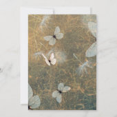 タンポポと蝶の素朴ブライダルシャワー 招待状 (裏面)