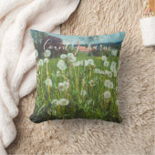 タンポポのある夏草地 クッション (ブランケット)