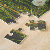 タンポポのある夏草地 ジグソーパズル (側面)