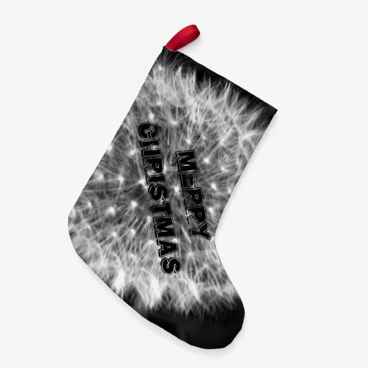 タンポポのけば スモールクリスマスストッキング (正面 (吊り時))